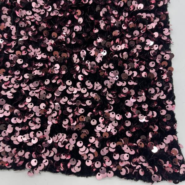 Quality Sequins Glitter Embroidery Fabric Garment Home Textile M05-009 for sale