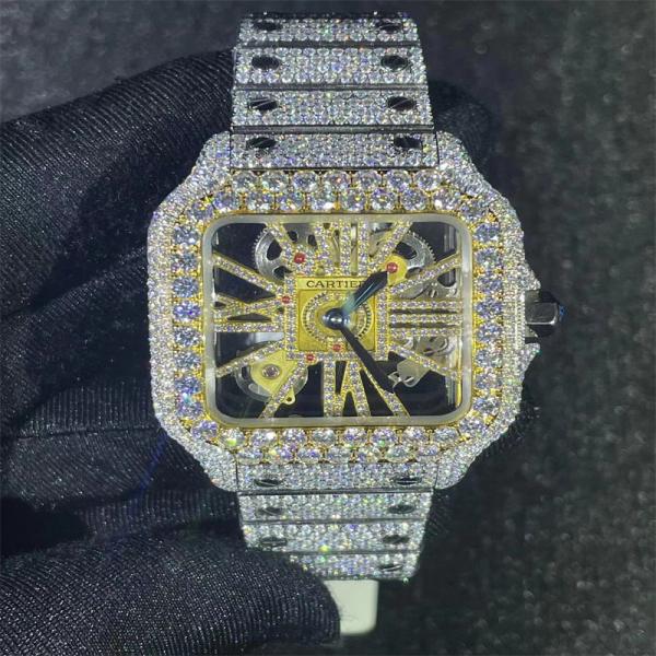 Quality Full Iced Out VVS Moissanite Iced Out Watch for sale