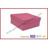 China Rigid Luxury Pink Gift Boxes Matt Lamination , jewelry gift boxes factory