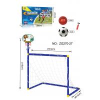 China Funny 2 In 1 Portable Kids Soccer Goal with Basketball Hoop Kit best for gift for sale