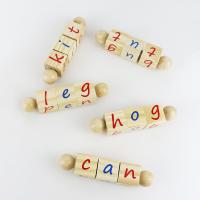 China Alphabet Children Wooden Toys Blocks For Montessori Kindergarten Teaching factory