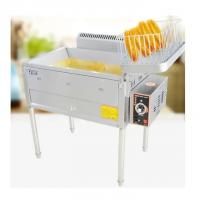 China Automatic Fryer Machine Commercial Large Capacity Single Cylinder Fryer, French Fries Chicken Leg Fryer factory