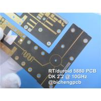 China Double-Sided Bare Copper RF PCB Board Built On 62mil RT/Duroid 5880 Substrate factory