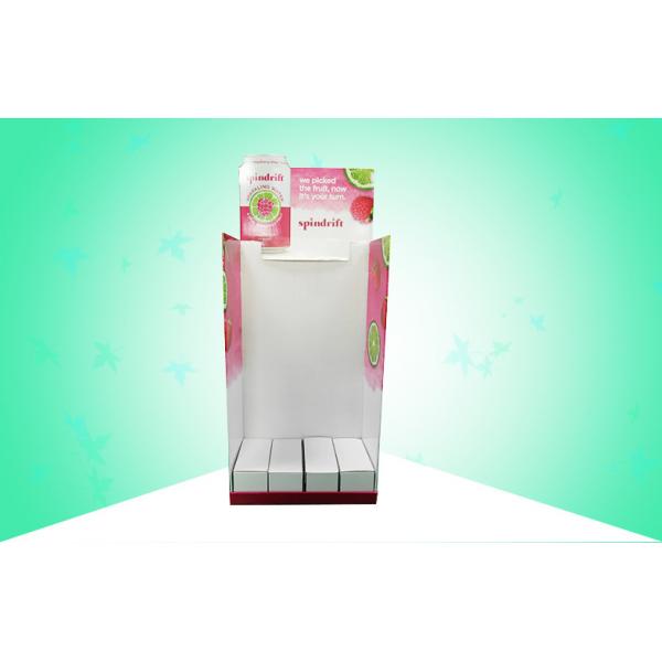Quality Case Stacker POS Cardboard Displays Stand Biodegradable Material Easy Assembly Design for sale