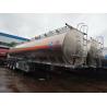 China HOT SALE!3 axles 44m3  aluminum alloy oil tank semi trailer for sale, best price CLW brand 3 axles fuel tank trailer factory
