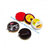 China Round Metal Storage Containers Black Shoe Polish Tin Small Tin Containers with Different Sizes factory