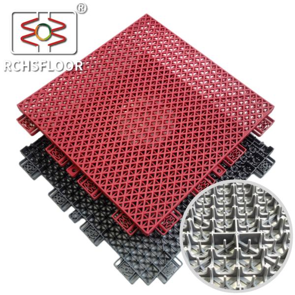 Quality 1000 Pieces Basketball Court Plastic Tiles Interlocking Backyard Court Tiles for sale