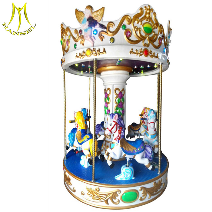 China Hansel kids token operated rides machines carousel kiddie ride for sale factory