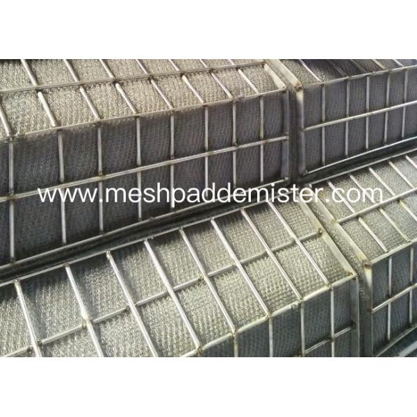 Quality Wave Shape Oblique Type Higher Capacity Wire Mesh Demister Pad for sale