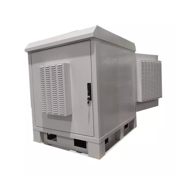 Quality 18U Outdoor Communications Cabinet Metal Enclosures RAL7035 Pantone 428C for sale