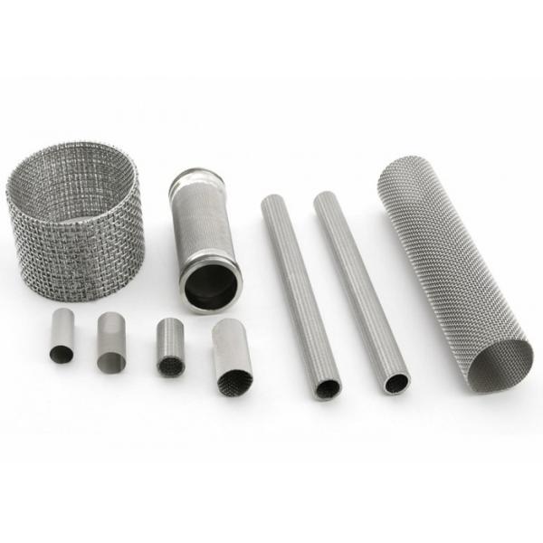 Quality SS316L Sintered Stainless Steel Tube Sintered Mesh Filter Cartridge 1-1000um for sale