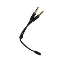Quality Y Splitter Cable Wire Harnesses Audio Cable Headset 3.5mm 2 Male Mic Cable for sale