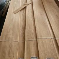 China 0.45mm Red Oak Wood Veneer , Phenolic Glue Grain Natural Oak Veneer Sheets factory