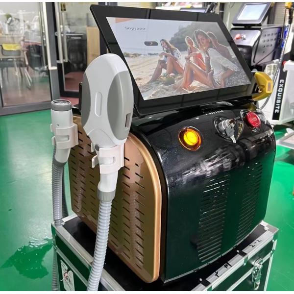 Quality E - Light Triple Wavelength Diode Laser Hair Removal 4 In 1 Ipl Opt Diode Rf Nd for sale