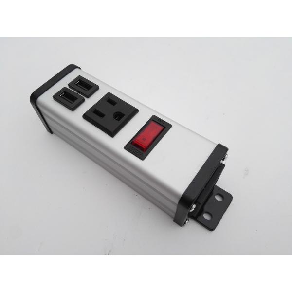 Quality Aluminium Alloy Metal Power Strip With Usb Charging Ports For Tablet / Power Bank for sale
