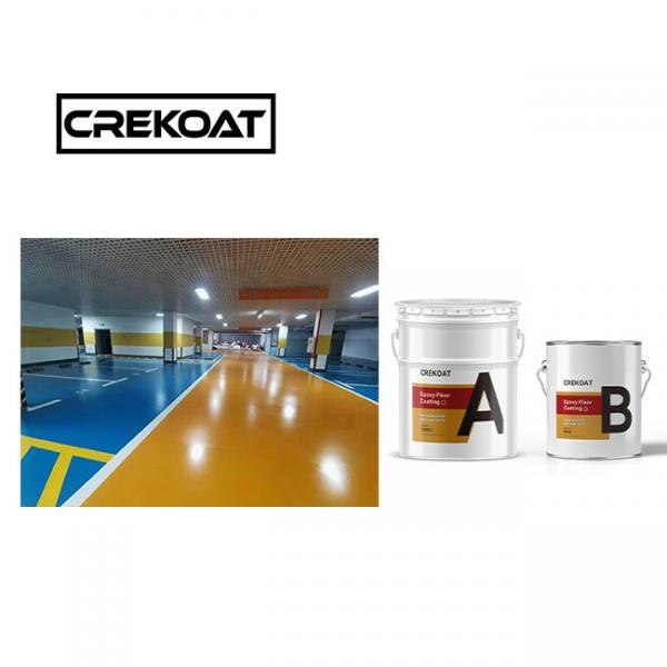 Quality 2 Pack Industrial Epoxy Floor Coating / Paint Poured for Heavy Traffic for sale