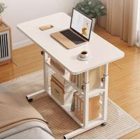 China Modern Design Style Waterproof Desktop Column Wooden Mobile Standing Computer Desk for Study factory