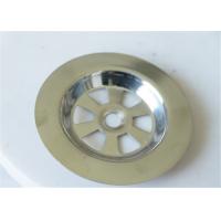 China Round 62 Mm Kitchen Sink Drain Plug , Metal Decorative Sink Drain Stopper factory