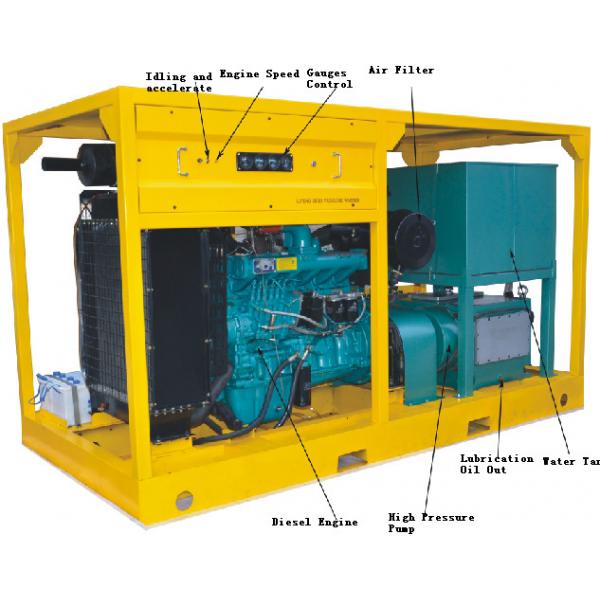 Quality 132kw Diesel Pressure Washer 1000bar Industrial Water Blasting Machine for sale