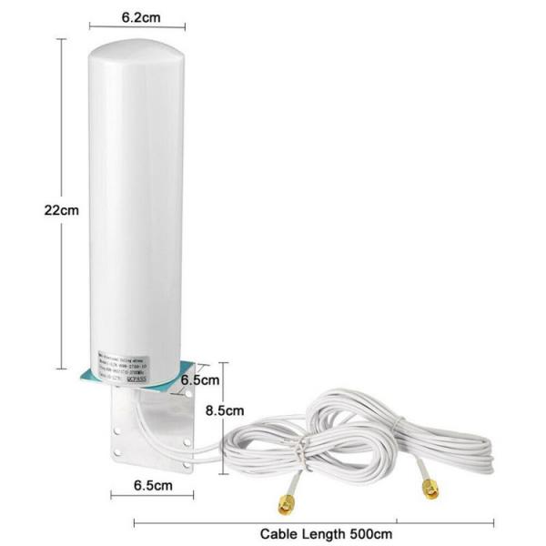 Quality 4G Long Range Wifi Access Points LTE Outdoor Antenna with Dual Slider Connector for sale