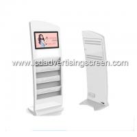China 1920 * 1080 Resolution Floor Standing Advertising Display With Magazine Holder for sale