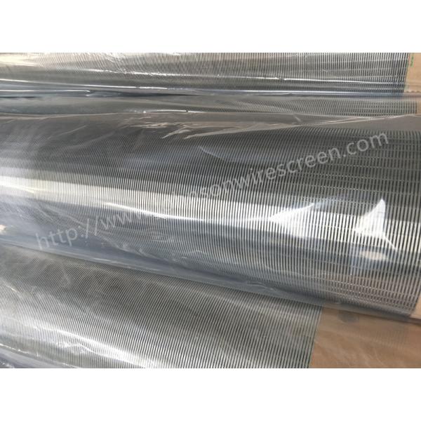 Quality Galvanized Steel 34 Bar Wire Wrapped Screen , Johnson Water Well Screen for sale