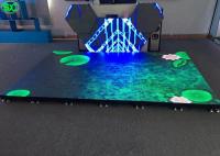 China P4.81 disco LED dance floor display rental , led stage floor anti-collision factory