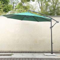 China Green Sun Garden Umbrella OEM Rectangular Cantilever Parasol factory