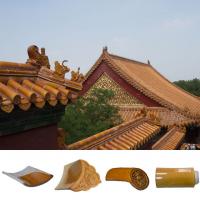 China Dragon Chinese Glazed Tiles Ornaments For Temple Garden House Decoration factory