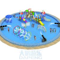 Quality Family Splash Zone Waterpark Children Commercial Water Play Equipment 20m Dia for sale