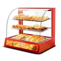 China 3 Layers Red Snack Food Warmer Showcase for Commercial Food Preservation Solution factory