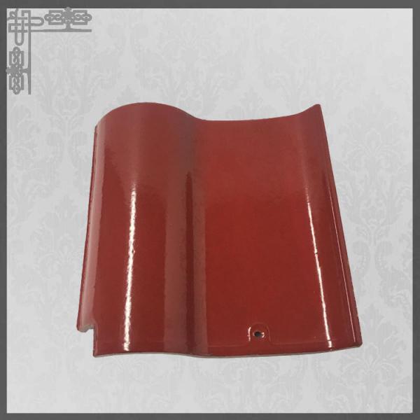Quality Red Ceramic Chinese Glazed Roof Tile Double Roman S Type Modern for sale