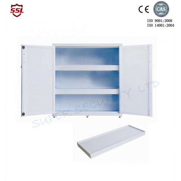 Quality Dual Doors PP Plastics Corrosive Storage Cabinet For Acid Storage 45 Gallon for sale