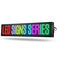 Quality 16*96cm Outdoor Scrolling LED Sign Display P10 Back Window Led Sign for sale
