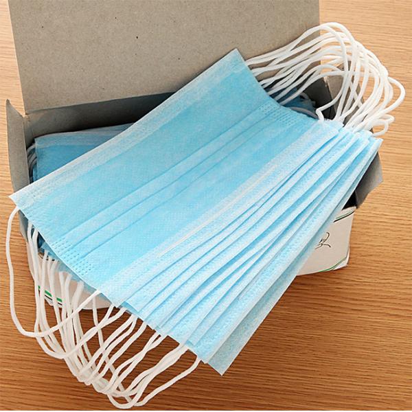 Quality Light Weight 3 Ply Earloop Face Mask Dustproof Non Woven Mouth Masks for sale