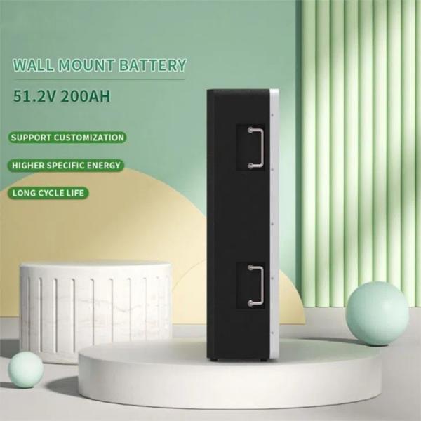 Quality 10KWH Wall Mounted Solar Battery Rechargeable Solar Lithium Lifepo4 Battery for sale