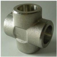 China Cross Tee Forged Steel Fittings, ASTM B564 Nickel Alloy flangeolet , weldolet , reduce tee , elbow , cap , tee factory