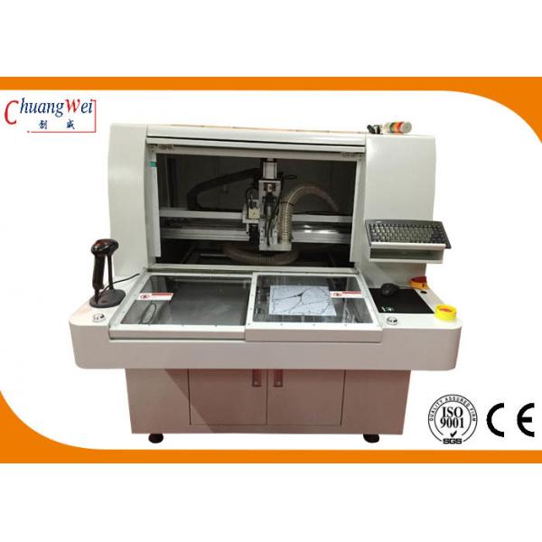 Quality PCB Router Machine with Manual Bit Change & Dual Vacuum Blow 2 Station 0.5 - 3.0mm for sale