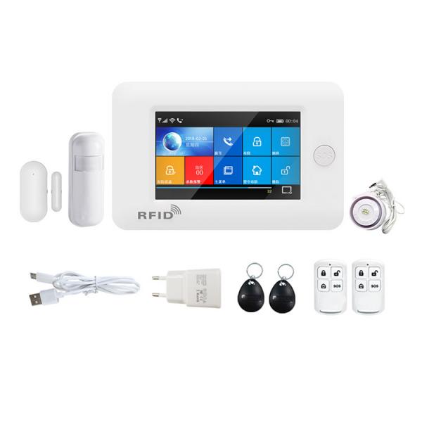 Quality 433Mhz WIFI GSM Alarm System 1900mHA Smart Alarm Sensor Touch Screen for sale