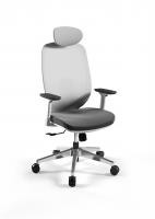 China Grey Swivel Mesh Office Chair Executive Office Furniture PU Covered factory