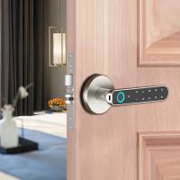 Quality Smartphone Remote Access TTLock Digital Door Lock One Grip Open Handle Lock for sale