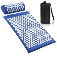 China Muscle Relaxation Acupuncture Mat And Pillow Set Insomnia Treatment Anti Tear Acupressure Bed Mat factory