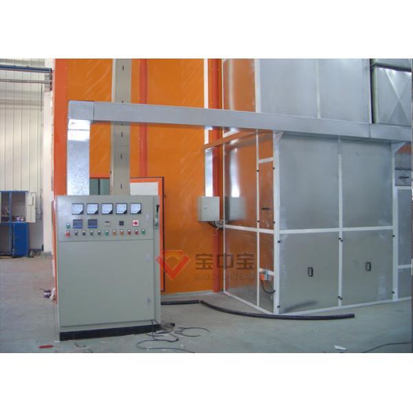 Quality 15m Long Industrial Bus Spray Booth With Fan Cabinet Side Lighting for sale
