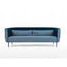 China Italian style modern fabric sofa furniture for hotel or living room with two small back cushions factory