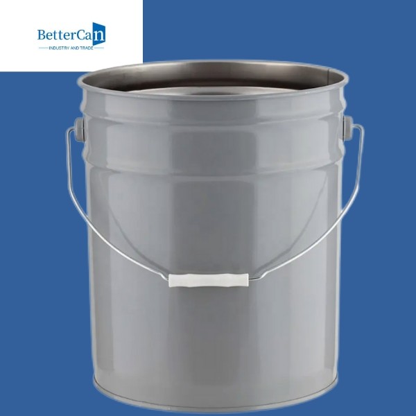 Quality Metal Unlined Paint Cans  , 5 Gallon Paint Buckets With Lids for sale