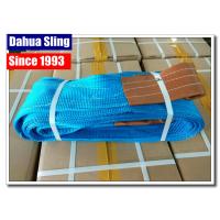China LOGO Printable Polyester Lifting Slings For Construction WLL 8000kg factory