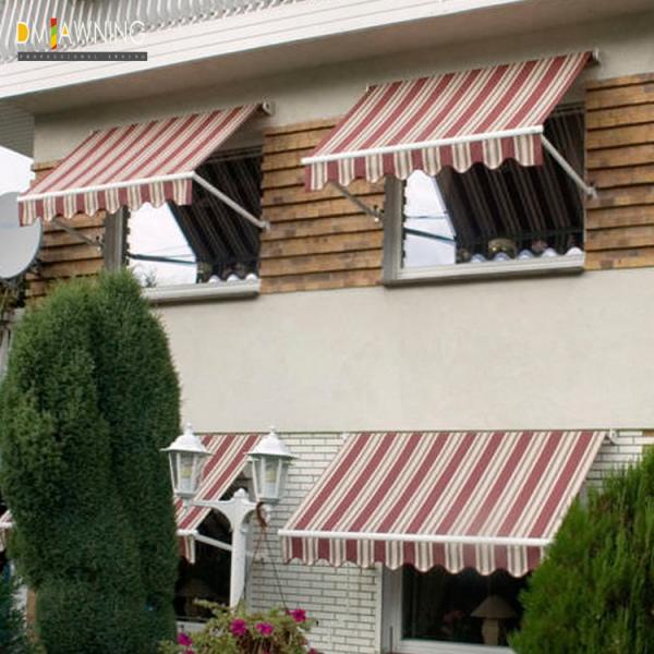 Quality Outdoor Aluminium Remote Control Patio Awning Heavy Duty Drop Arm Window Awnings for sale
