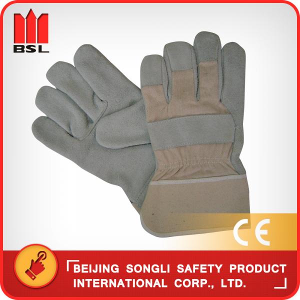 Quality SLG-HD6020-A cow split leather working safety gloves for sale