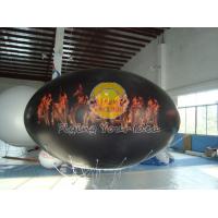 Quality Waterproof and Fireproof Black 0.18mm PVC Oval Balloon with Total Digital for sale