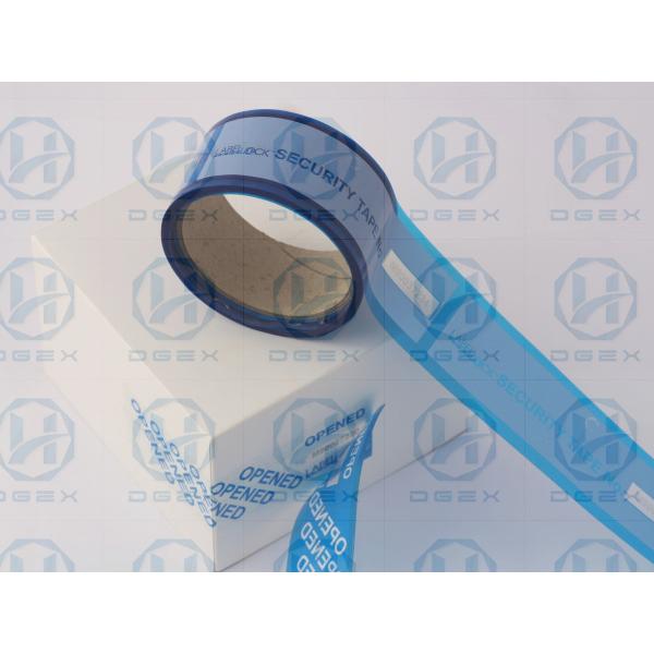 Quality Tamper Evident Anti Counterfeit Sticker Tape PET Wrapping 45mm * 50m for sale